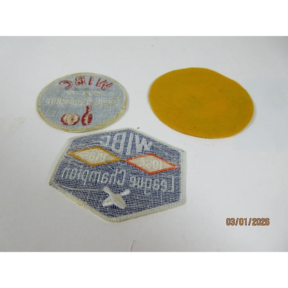 Vintage WIBC League Champion Bowling Patches 1964 1972 Nassau County WBA Lot 3